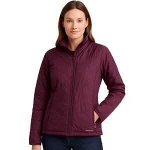 Merrell Women’s Plum Insulated Lightweight Jacket Size M Full Zip Quilted
